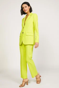 Current Air Pinstriped Bootcut Pant NEONYELLOW New