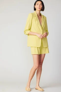 Current Air Pintucked Shorts LEMON Best