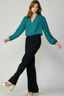 Current Air Pintucked Trousers NAVY Hot
