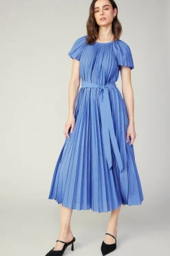 Current Air Pleated Midi Dress ROYALBLUE Online