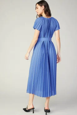 Current Air Pleated Midi Dress ROYALBLUE Online