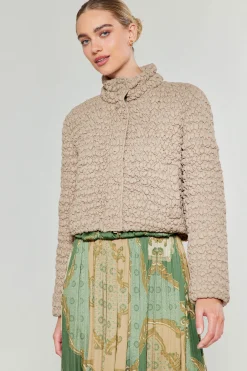 Current Air Quilted Puff Jacket TAUPE Online