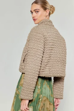 Current Air Quilted Puff Jacket TAUPE Online