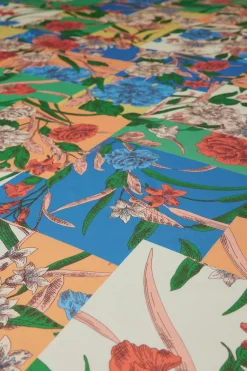 Current Air Recycled Signature Print Large Scarf FLORALCOLORBLOCK Discount