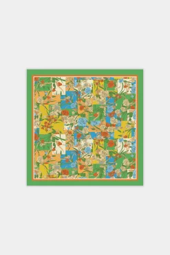 Current Air Recycled Signature Print Large Scarf FLORALCOLORBLOCK Discount