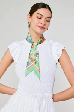 Current Air Recycled Signature Print Twilly Scarf FLORALCOLORBLOCK Clearance