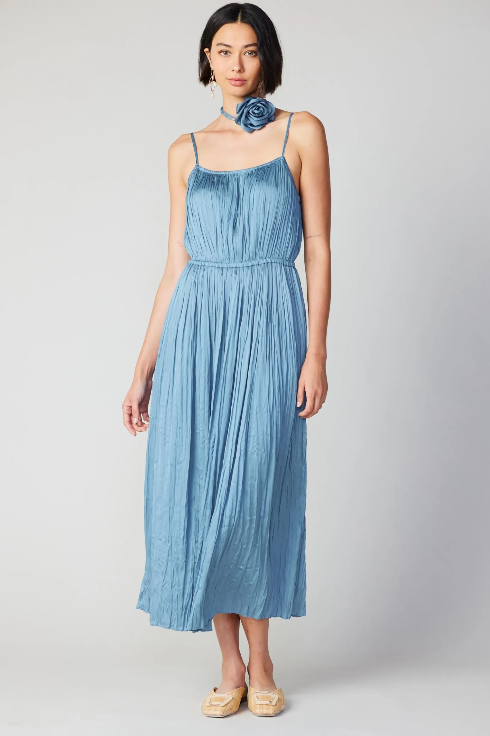 Current Air Rose Applique Cami Dress DUSTYSKY Sale