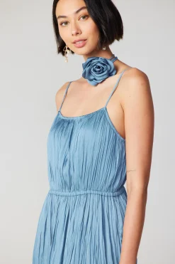 Current Air Rose Applique Cami Dress DUSTYSKY Sale