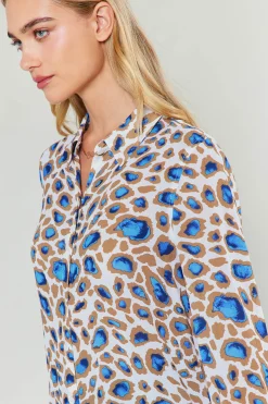 Current Air Sapphire Cenote Print Shirt BLUEMLT Online