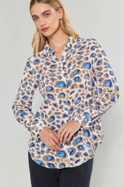 Current Air Sapphire Cenote Print Shirt BLUEMLT Online