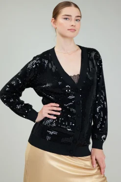 Current Air Sequin Jacket BLACK Fashion