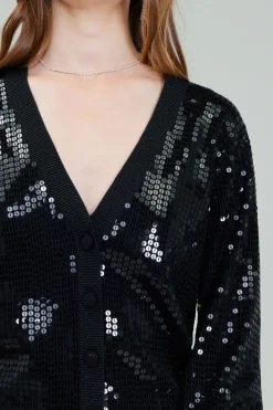 Current Air Sequin Jacket BLACK Fashion