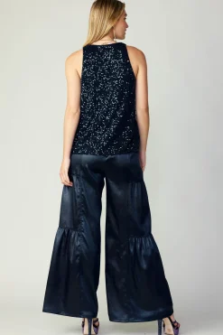 Current Air Sequin Sleeveless Top SAPPHIREBLUE Hot
