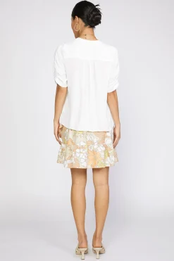 Current Air Shirred Sleeve Blouse OFW Best