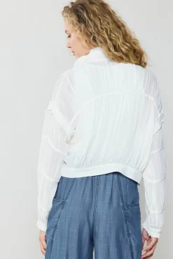 Current Air Shirred Sleeve Jacket CREAMWHITE Fashion