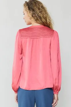 Current Air Shirred Yoke Blouse BRINKPINK Best