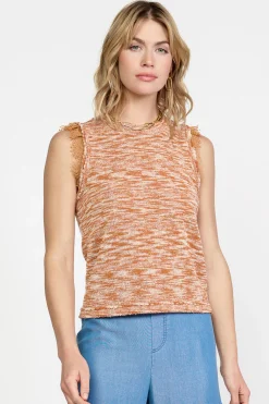 Current Air Space Dyed Sweater Tank RUST New