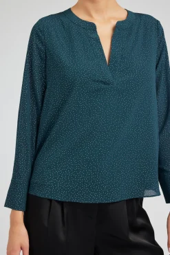 Current Air Sparkle Blouse DEEPTEAL Hot