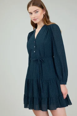 Current Air Sparkle Mini Dress DEEPTEAL Clearance