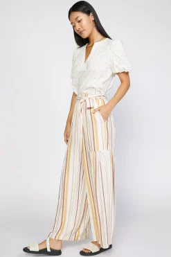 Current Air Striped Wide Leg Pant MULTISTRIPE Outlet