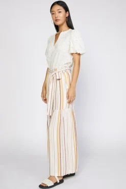 Current Air Striped Wide Leg Pant MULTISTRIPE Outlet