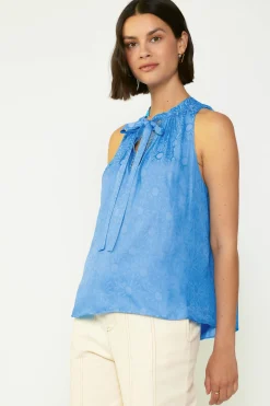 Current Air Sunburst Halter Top LIGHTCOBALT Clearance