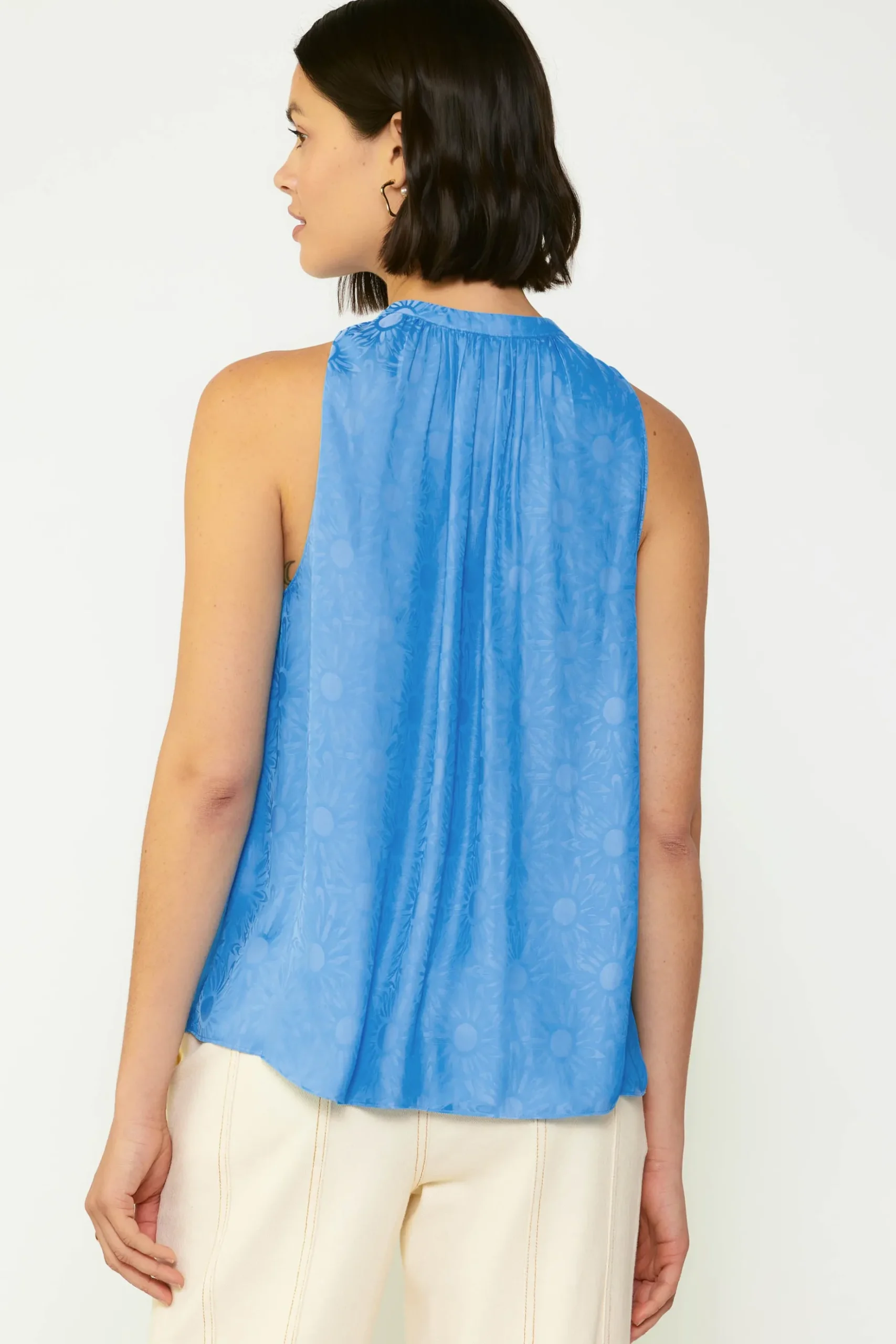 Current Air Sunburst Halter Top LIGHTCOBALT Clearance