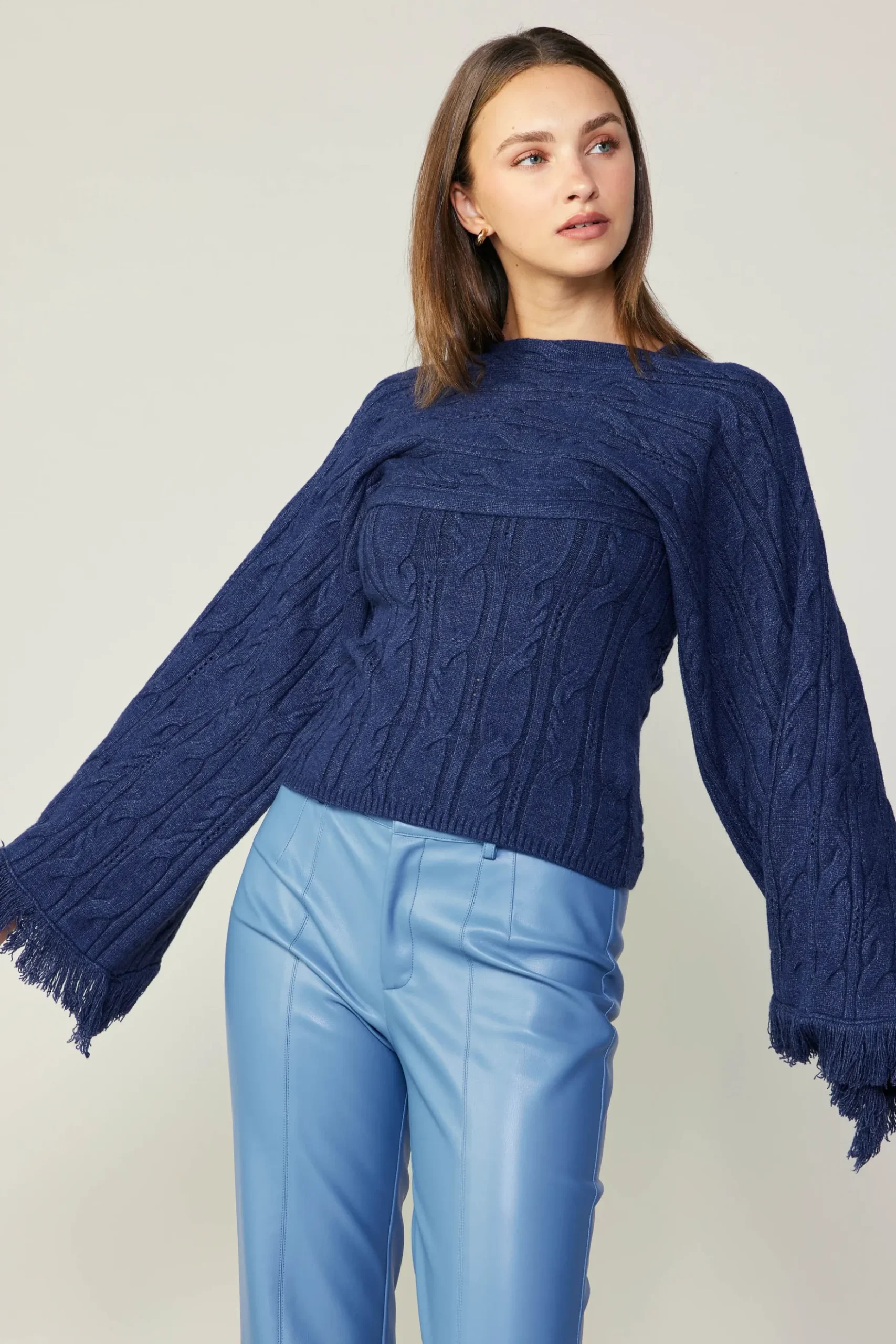 Current Air Sweater Shrug Top Set MIDNIGHTBLUE Sale