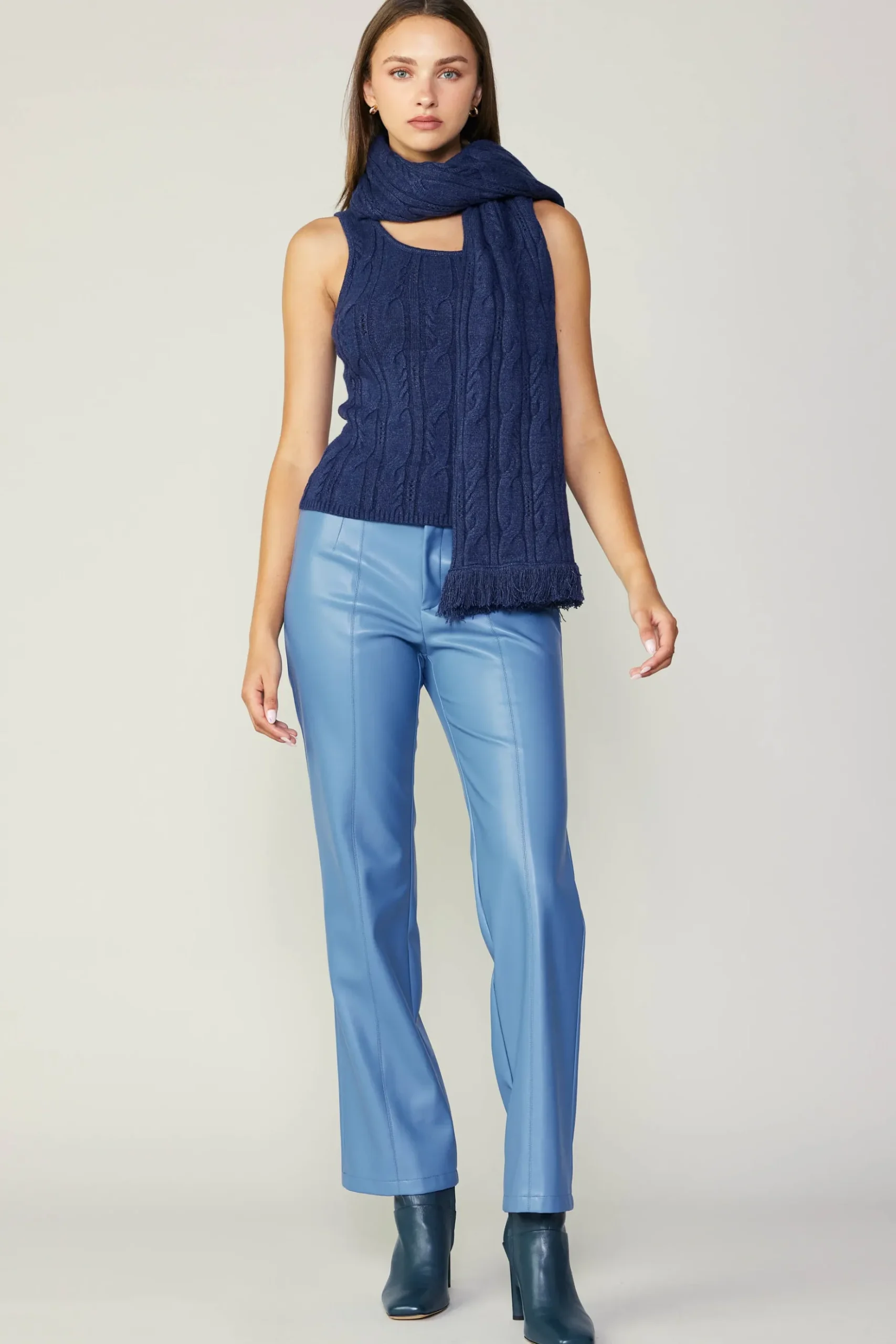 Current Air Sweater Shrug Top Set MIDNIGHTBLUE Sale