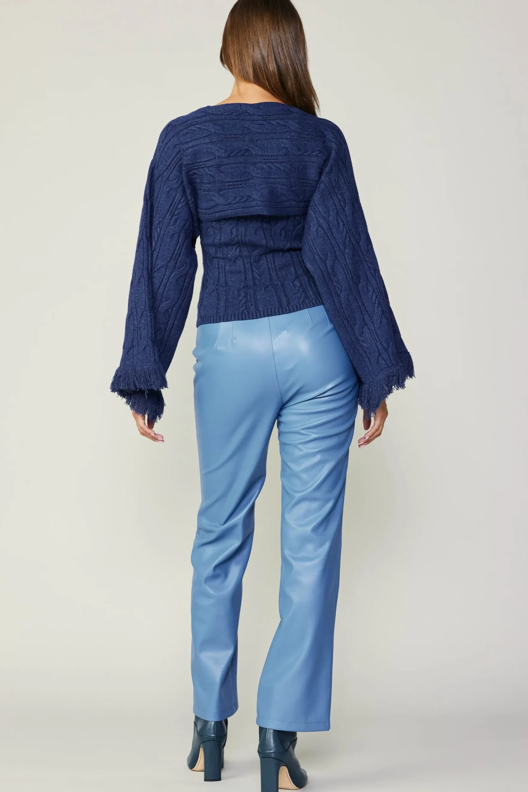 Current Air Vegan Leather Straight Pant TRANQUILBLUE Clearance