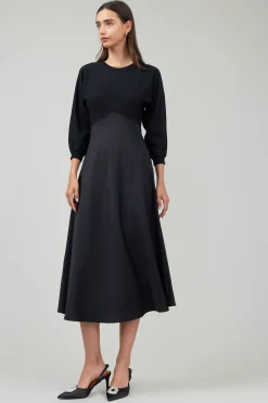 Current Air Vienna Knit Midi Dress BLACK Sale