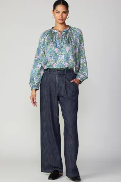 Current Air Wide Leg Denim Pants DARKINDIGO Discount