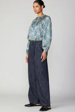 Current Air Wide Leg Denim Pants DARKINDIGO Discount