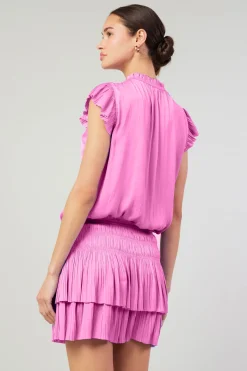 Current Air Zoey Pleated Mini Dress PINK Best