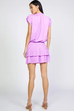 Current Air Zoey Pleated Mini Dress ORCHIDPINK Best